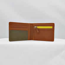 Load image into Gallery viewer, Leather wallet - khaki green
