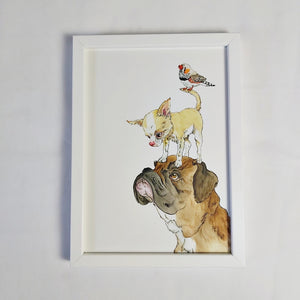 Zelda (dog, bird etc.) framed print