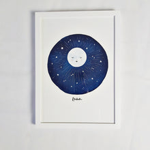 Load image into Gallery viewer, Luna moon print (white frame)
