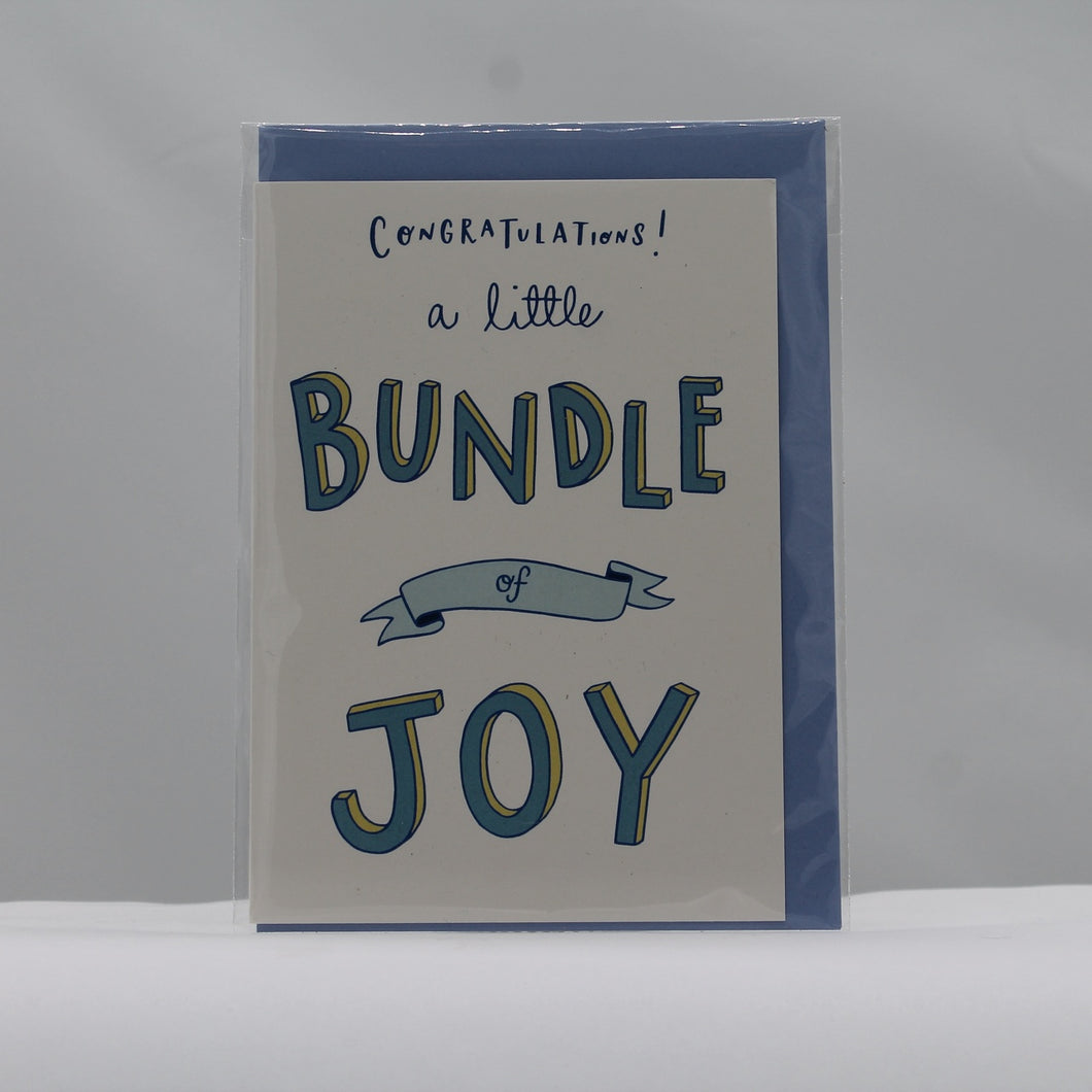 Bundle of joy blue card