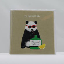 Load image into Gallery viewer, Birthday gin &amp; bear it card
