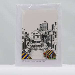 The market place St Albans card