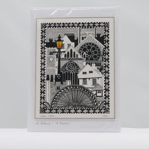 A mosaic St Albans card