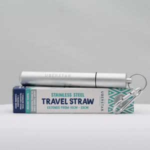 Travel straw - silver
