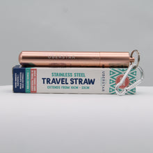 Load image into Gallery viewer, Travel straw - rose gold

