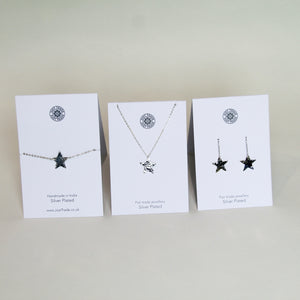 Silver plated star pendant