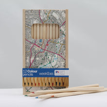 Load image into Gallery viewer, St Albans 12 colour pencils in wooden box
