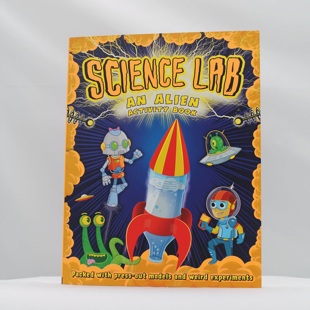 Science lab alien activity book