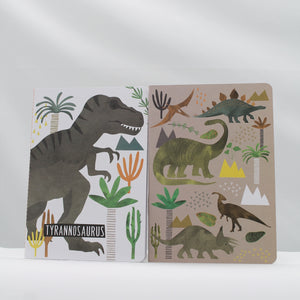 Set of 2 notebooks - dinosaur