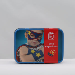 Super hero in a tin