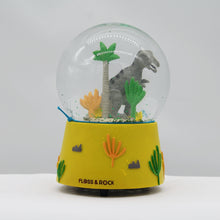 Load image into Gallery viewer, Dinosaur musical snow globe
