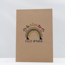 Load image into Gallery viewer, Rainbow recycled notebook
