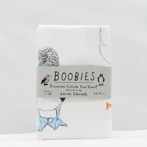 Boobies tea towel