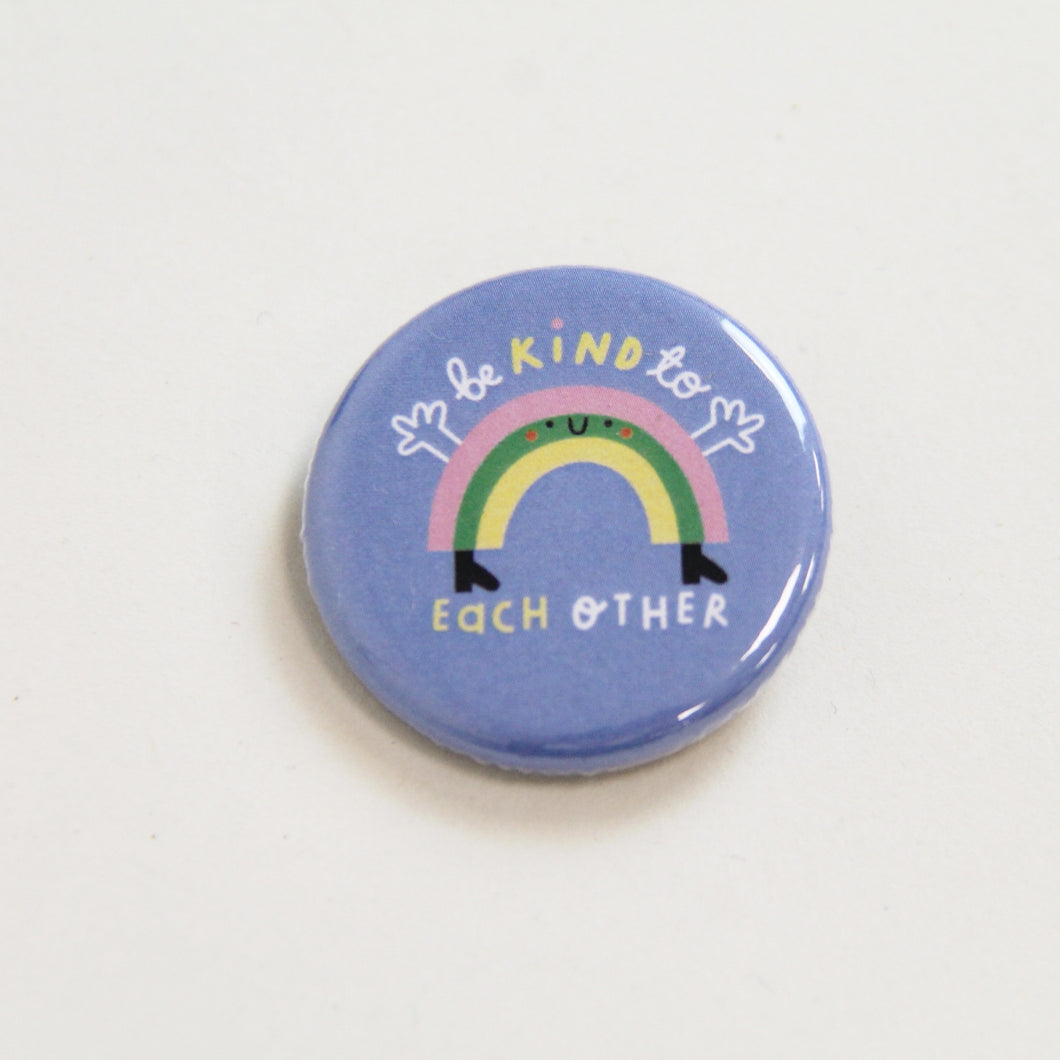 Rainbow button badge