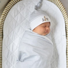 Load image into Gallery viewer, Bears &amp; balloons swaddle blanket &amp; hat set
