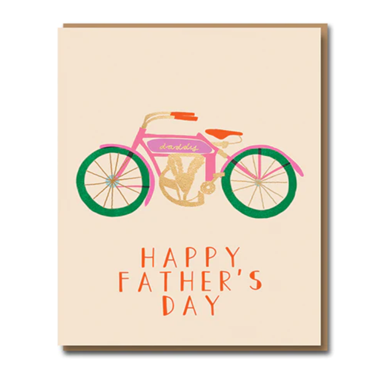 Vintage biker - Father's Day card
