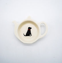 Load image into Gallery viewer, Teabag dish - black labrador
