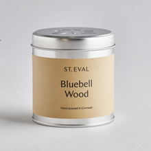 Load image into Gallery viewer, Bluebell scented tin candle

