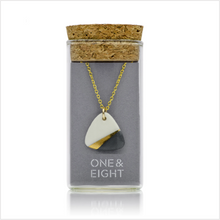 Load image into Gallery viewer, Porcelain gold ray necklace
