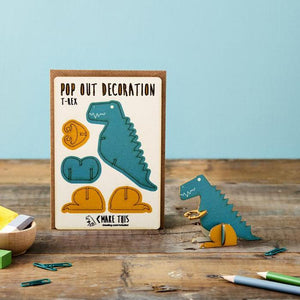 Pop out dino card