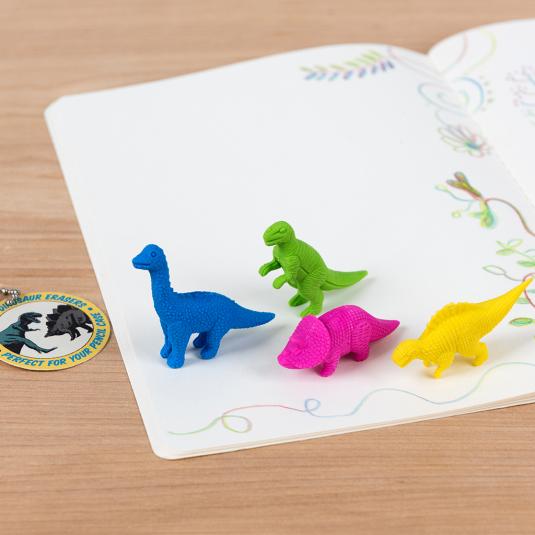 Dinosaurs erasers (set of 4)