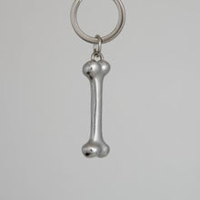 Load image into Gallery viewer, Dogs bone pewter key ring
