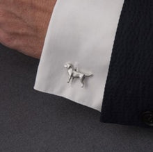 Load image into Gallery viewer, Labrador pewter cufflinks
