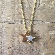 Load image into Gallery viewer, Double star necklace

