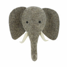 Load image into Gallery viewer, Elephant head with trunk up (semi)
