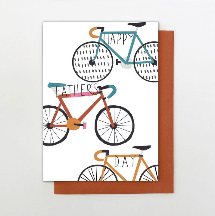 Happy Fathers Day bicycle card