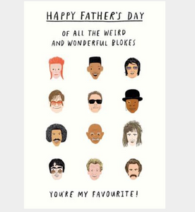 Happy Fathers Day blokes Card