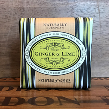 Load image into Gallery viewer, Ginger &amp; lime wrapped soap
