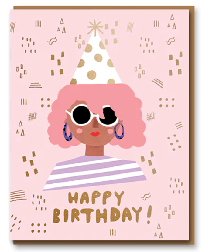 Party girl birthday card