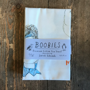 Boobies tea towel