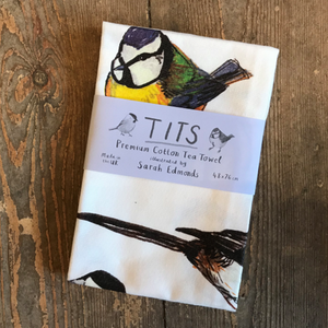 Tits tea towel