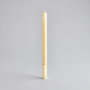 Christmas Advent candle - ivory