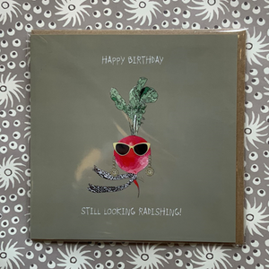 Happy birthday radishing card