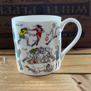 The art of rugby mug