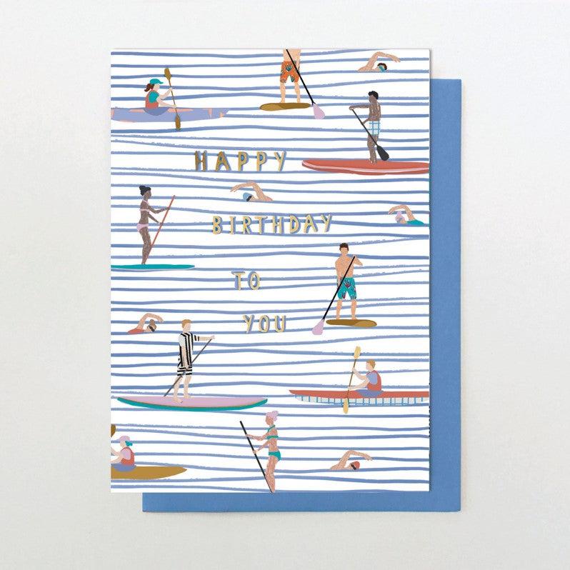 Kayaking Card Happy birthday kayak card – Raindrops on Roses - St Albans