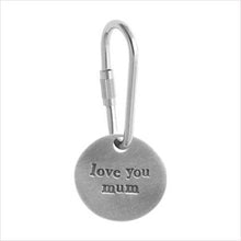 Load image into Gallery viewer, Love you mum keyring
