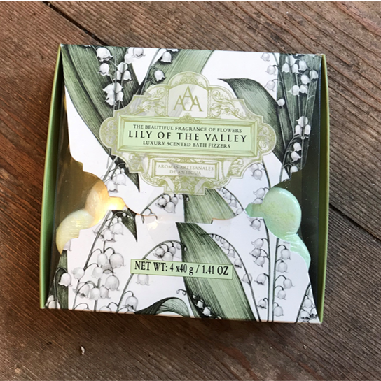 AAA floral bath fizzer - lily of the valley