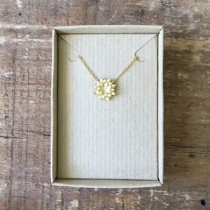 Holiday lotus necklace