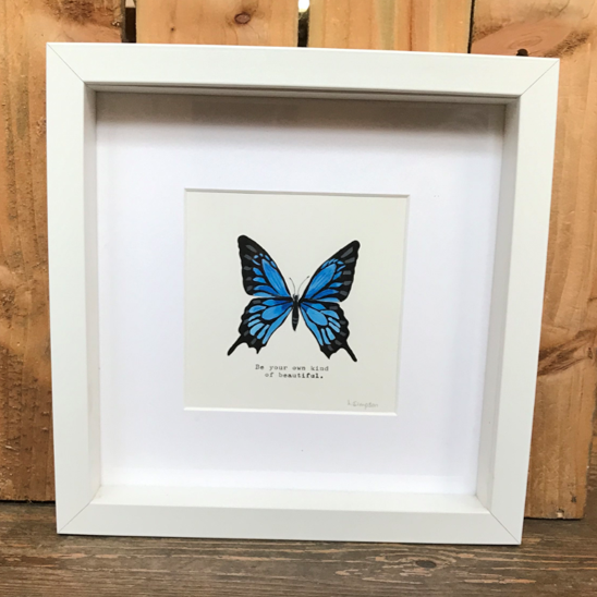 Be your own kind of... framed hand painted print
