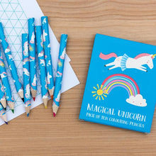 Load image into Gallery viewer, Magical unicorn colouring pencils (set of 10)
