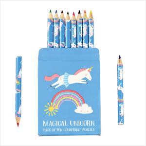 Magical unicorn colouring pencils (set of 10)