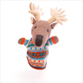 Moose hand puppet