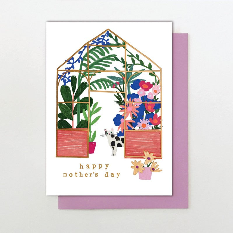 Happy Mother's Day (Green house) card – Raindrops on Roses - St Albans