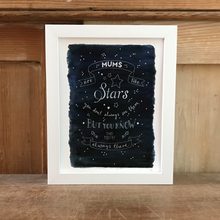 Load image into Gallery viewer, Mums are like stars framed print
