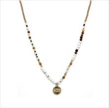 Load image into Gallery viewer, Handmade Hotei natural beaded necklace
