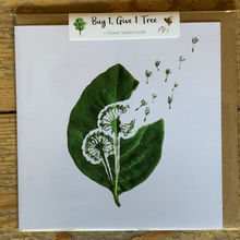 Load image into Gallery viewer, Leaf moments dandelion card

